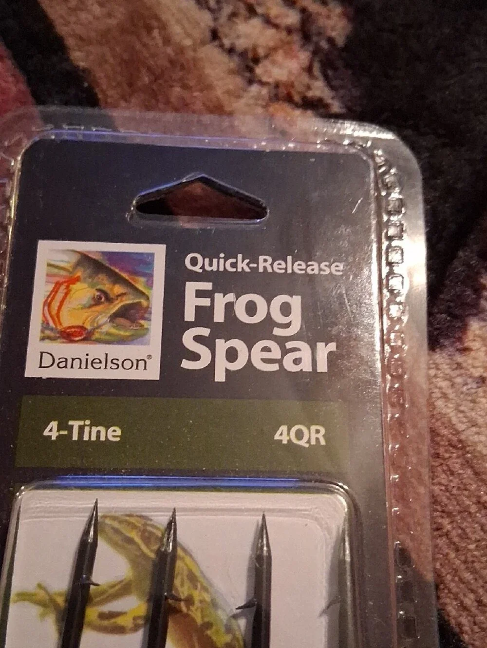 Quick-Release Frog Spear in Silver - 4-Tine